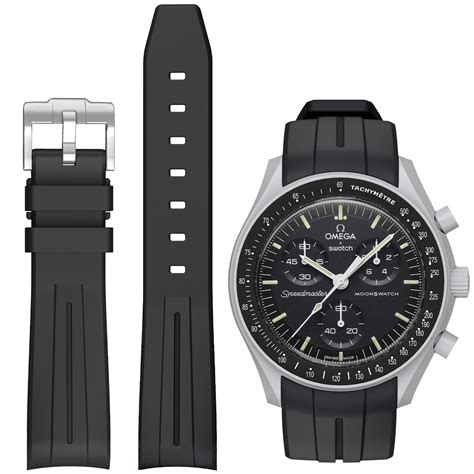 speedmaster omega rubber strap|Omega Speedmaster rubber strap 20mm.